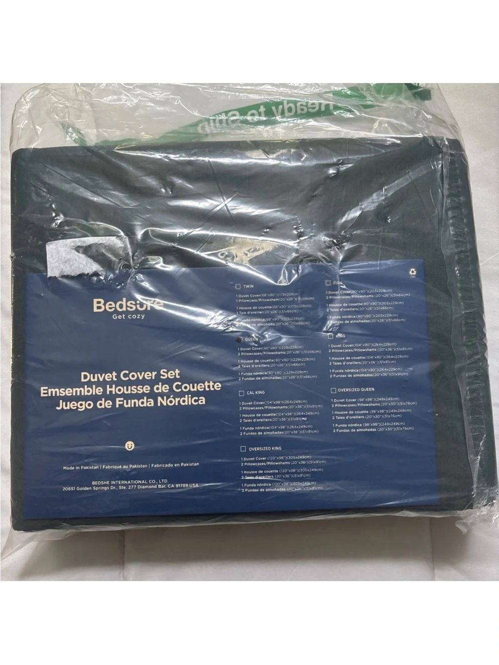 Hunter green Duvet Cover Set - Cozy Bedding